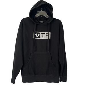 True Religion Pullover Hoodie Sweatshirt Embroidered